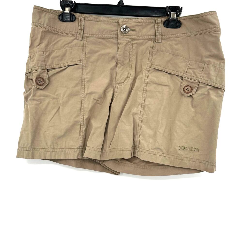 Marmot Size 12 Khaki Tan Shorts Activewear Active Athletic Athleisure Hiking‎